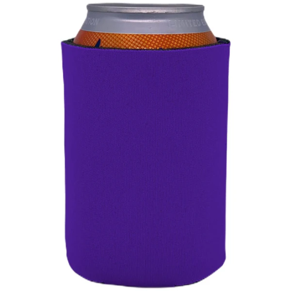 purple blank foam can koozie