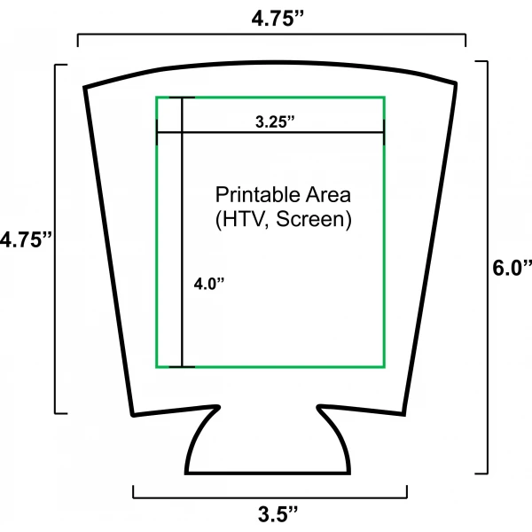 Blank Neoprene Collapsible Pint Glass Coolie - Image 3