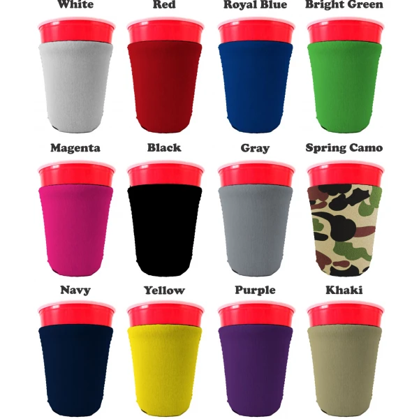Blank Neoprene Collapsible Party Solo Cup Coolie - Image 5