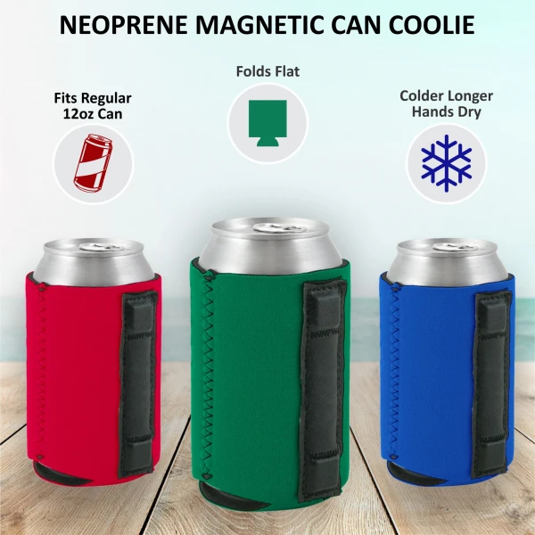 Blank Magnetic Neoprene Collapsible Can Coolie - Image 4