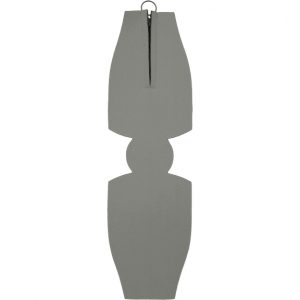 blank unsewn foam zipper beer bottle coolie koozie gray