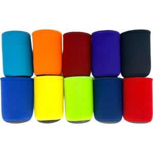 Blank Thick Neoprene Full Bottom Can Coolie Variety Color Packs