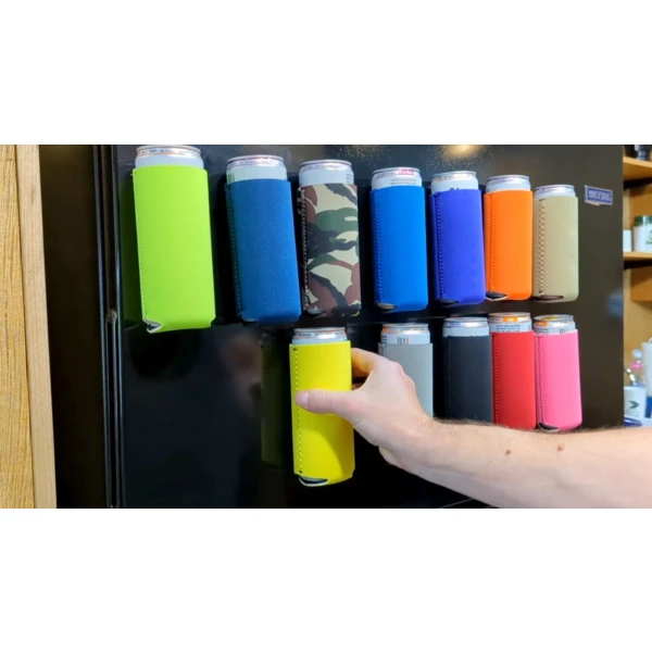 Blank Magnetic Neoprene Collapsible Slim 12 oz Can Coolie - Image 10