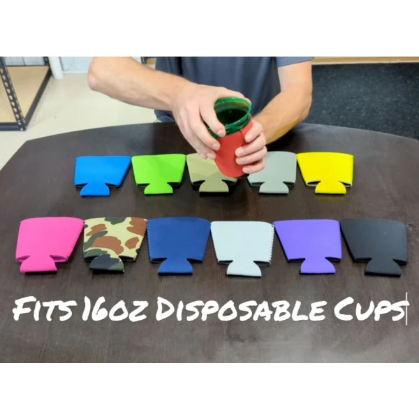 Blank Neoprene Collapsible Party Solo Cup Coolie - Image 10