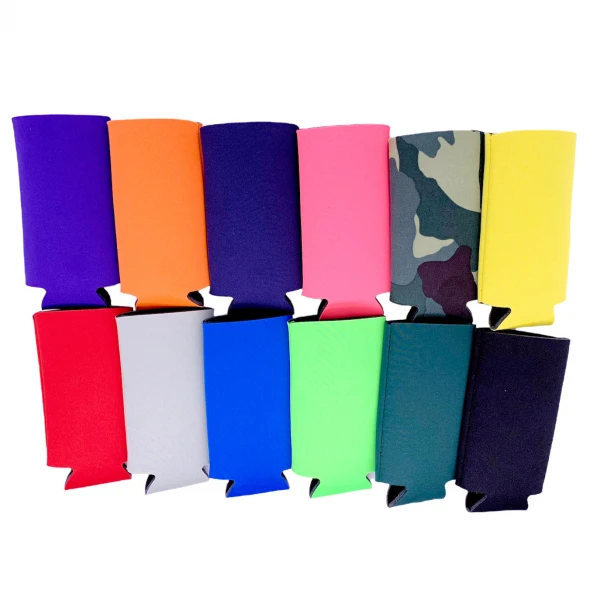 Blank Foam Collapsible Slim Can Coolie - Made in USA - Image 4