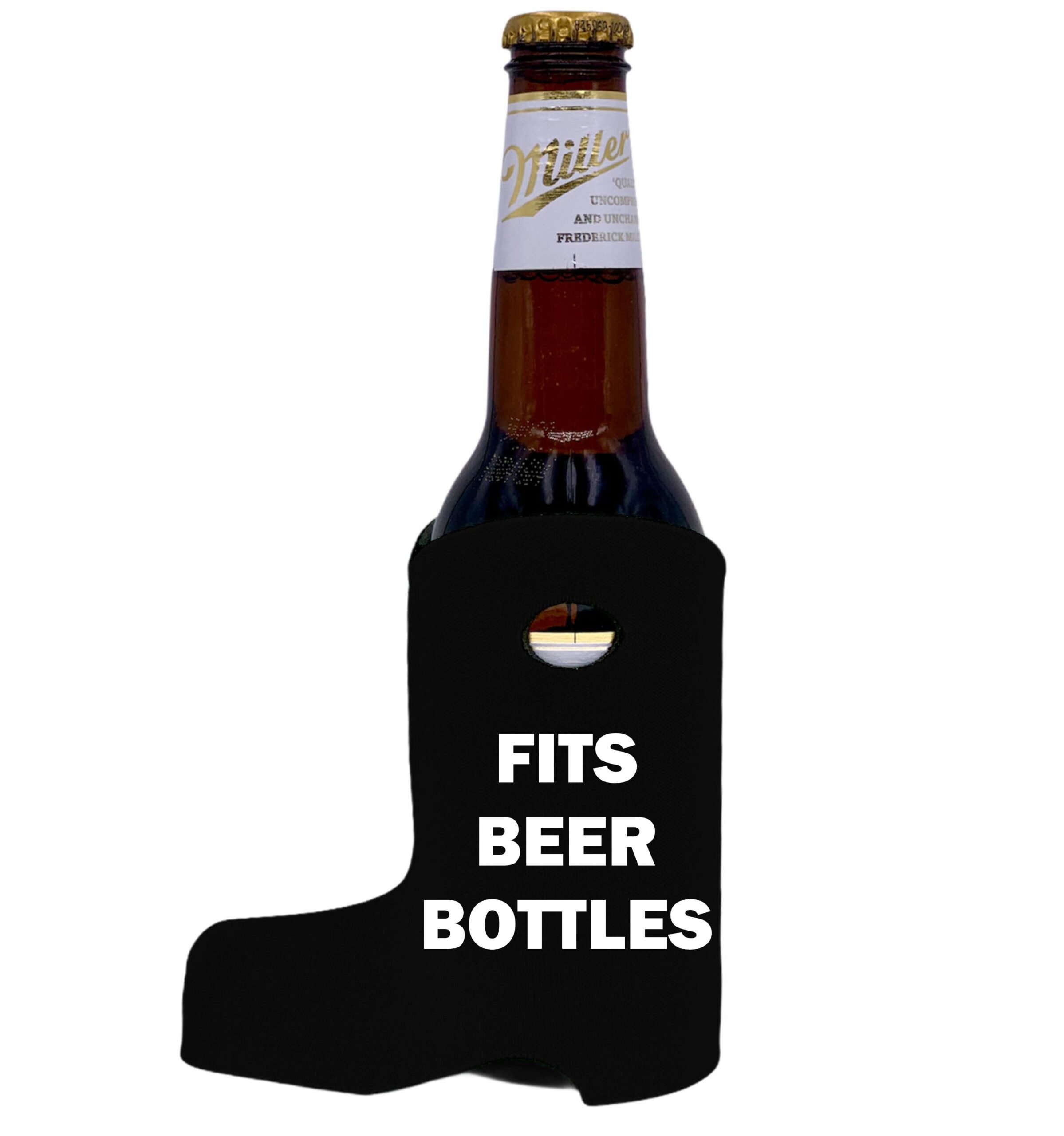 Unsewn Blank Foam Boot Shaped Beer Bottle Coolie - Made in USA - Image 8