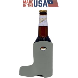 Blank Foam Boot Shaped Beer Bottle Coolie - Made in USA